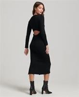 Superdry Womens Backless Knitted Midi Dress - 16 Regular