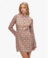 Superdry Womens Printed Mini Shirt Dress - 8 Regular