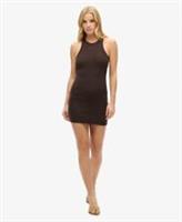 Superdry Womens Code Logo Essential Tank Dress - 14 Regular