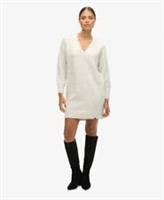 Superdry Womens V Neck Knit Jumper Dress - 12 Regular