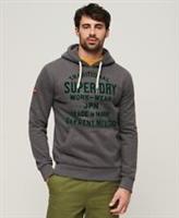 Superdry Mens Workwear Flock Graphic Hoodie - XL Regular