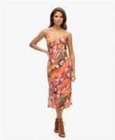 Superdry Womens Printed Midi Slip Cami Dress - 10 Regular