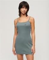 Superdry Womens Embroidered Rib Strappy Dress - 8 Regular