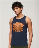 Superdry Mens Track & Field Athletic Graphic Vest Top - XL Regular