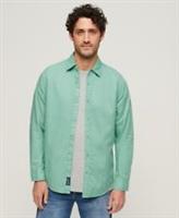 Superdry Mens Overdyed Organic Cotton Long Sleeve Shirt - XL Regular