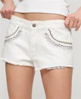 Superdry Womens Diamante Embellished Denim Shorts - NA Regular