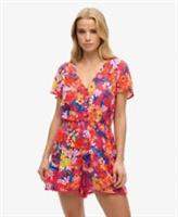 Superdry Womens Short Sleeve Beach Playsuit - 10 Regular