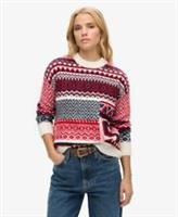 Superdry Womens Mix Pattern Knit Jumper - 10 Regular