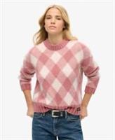 Superdry Womens Argyle Pattern Jumper - 10 Regular