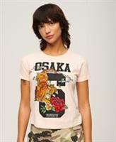 Superdry Womens Osaka 6 Narrative 90'S T-Shirt Size 12 - 12 Regular