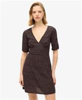 Superdry Womens Printed Short Sleeve Mini Tea Dress - 12 Regular