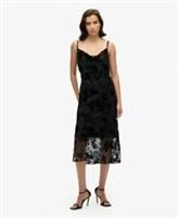 Superdry Womens Devore Cowl Neck Midi Slip Dress - 10 Regular