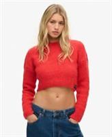 Superdry Womens Vintage Textured Crop Knit Jumper - 12 Regular