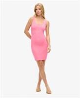 Superdry Womens Square Neck Jersey Mini Dress - 10 Regular