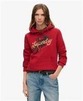Superdry Womens Tattoo Script Graphic Hoodie - 10 Regular