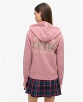 Superdry Womens Embellished Archived Zip Hoodie - 12 Regular