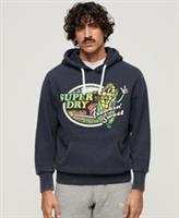 Superdry Mens Neon Travel Graphic Loose Hoodie - S Regular