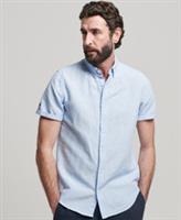 Superdry Mens Organic Cotton Linen Short Sleeve Shirt - S Regular