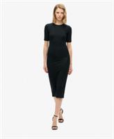 Superdry Womens Short Sleeve Midi Jersey Dress - 10 Regular