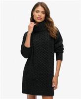 Superdry Womens Roll Neck Cable Jumper Dress - 10 Regular