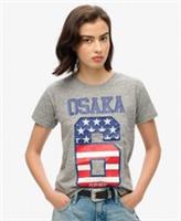 Superdry Womens Osaka 6 Flag 90S T-Shirt - 10 Regular