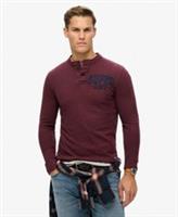 Superdry Mens Vintage Athletic Long Sleeve Grandad Top Size Xl - XL Regular