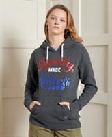 Superdry Womens Limited Edition Americana Glitter Hoodie Size 8 - 8 Regular