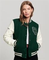 Superdry Womens Varsity Patched Bomber Jacket Size 16 - 16 Regular