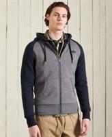 Superdry Mens Orange Label Classic Raglan Zip Hoodie Size S - S Regular