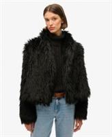 Superdry Womens Short Faux Fur Coat - 14 Regular