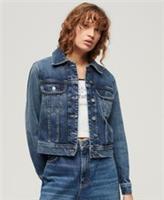 Superdry Womens Slim Denim Trucker Jacket Size 14 - 14 Regular