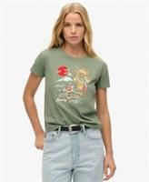 Superdry Womens Suika Embroidered Fitted T-Shirt - 8 Regular