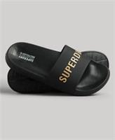 Superdry Mens Code Logo Pool Sliders