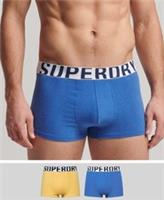 Superdry Mens Organic Cotton Trunk Logo Double Pack Size Xxl - XXL Regular