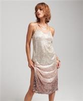 Superdry Womens Ombre Sequin Slip Midi Dress - 14 Regular