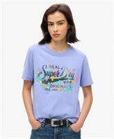 Superdry Womens Real Originals Floral T-Shirt Size 10 - 10 Regular