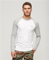 Superdry Mens Essential Baseball Long Sleeve Top - XL Regular