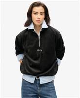 Superdry Womens Country Club Velour Half-Zip - 8 Regular