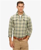 Superdry Mens The Merchant Store - Linen Check Shirt - L Regular