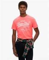 Superdry Mens Vintage Logo Neon Relaxed T-Shirt - L Regular