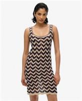 Superdry Womens Zig Zag Knit Mini Dress - 14 Regular