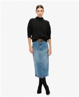 Superdry Womens Denim Cargo Pocket Midi Skirt - 32 Regular