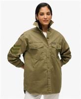 Superdry Womens Military Embellished Oversized Shirt - 16 Regular