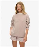 Superdry Womens Oversized Micro Logo Crew Sweatshirt - XXL Regular