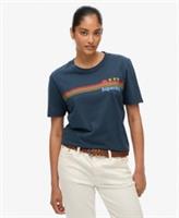 Superdry Womens Rainbow Stripe T-Shirt - 12 Regular