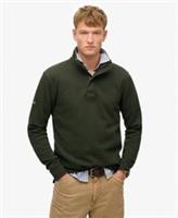 Superdry Mens Cotton Classic Pique Half Zip Sweatshirt - S Regular