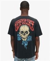 Superdry Mens Biker Rock Graphic Loose T-Shirt - S Regular