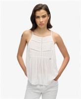 Superdry Womens Vintage Lace Yoke Cami Top - 10 Regular