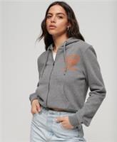 Superdry Womens Athletic Essentials Crop Zip Hoodie - 14 Regular