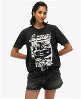 Superdry Womens Punk Poster Relaxed T-Shirt Size 8 - 8 Regular